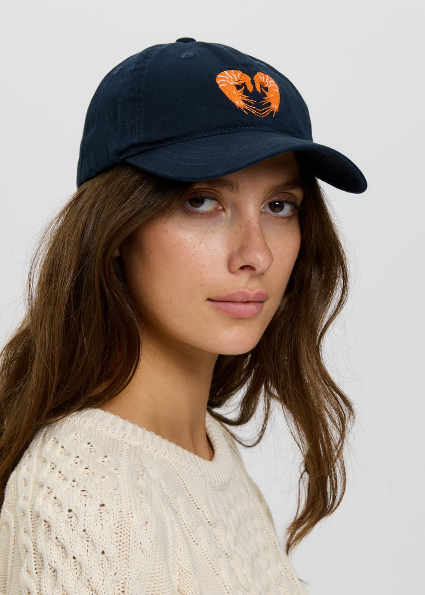 Cap Shrimp Heart Navy - emmamalena